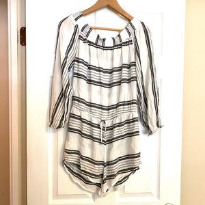 Rip curl long sleeve striped romper